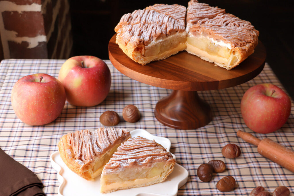 秋を彩る贅沢な味わい『モンブラン アップルパイ』