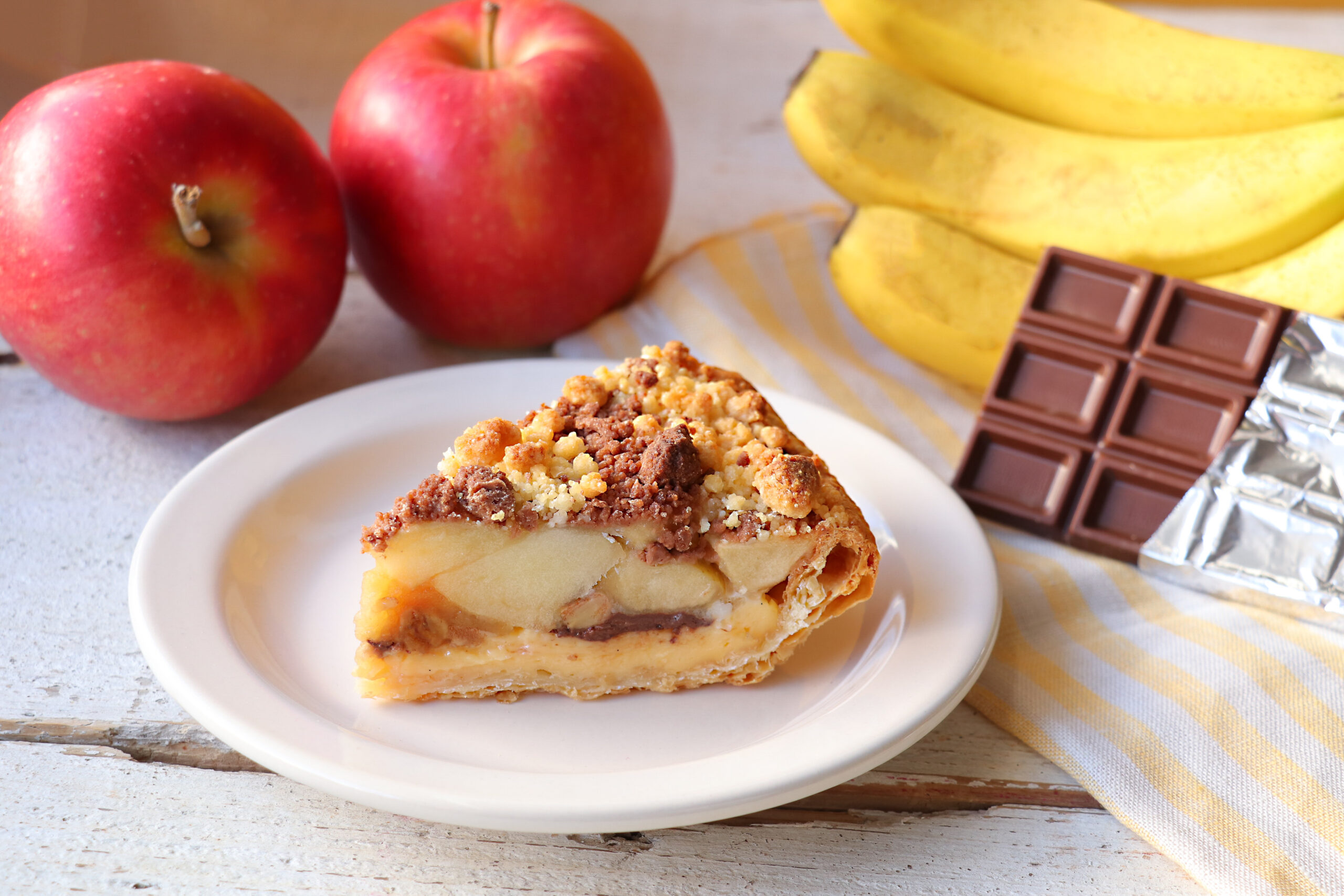 チョコバナナアップルパイ