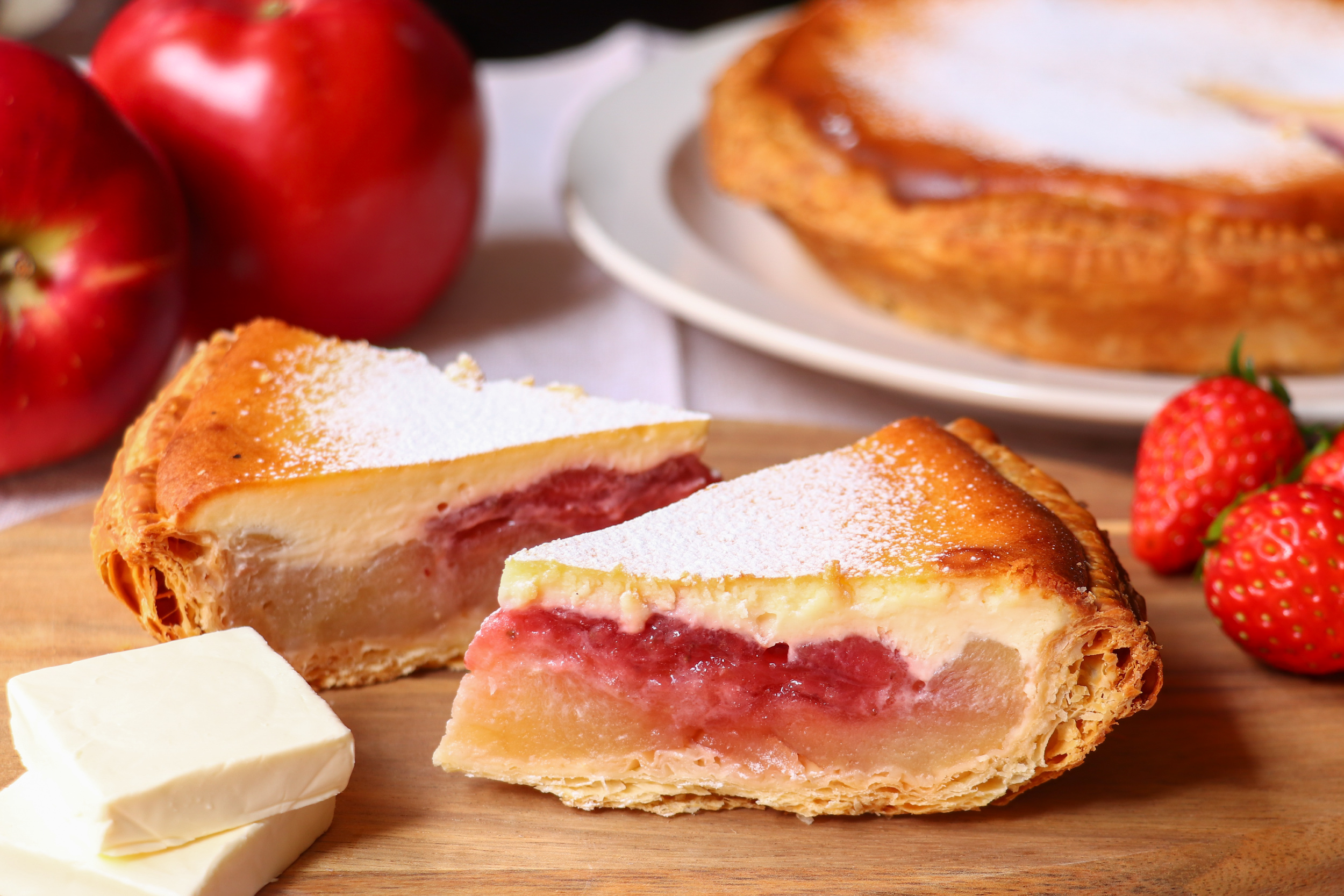 ストロベリーチーズケーキアップルパイ