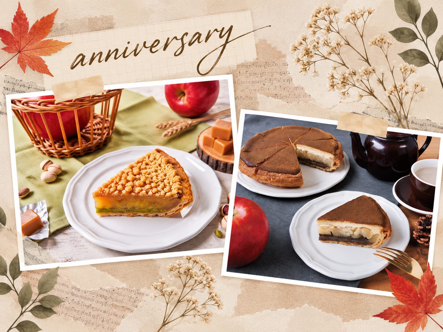 【青山店13周年・京都店3周年】感謝を込めた周年記念限定アップルパイが登場！